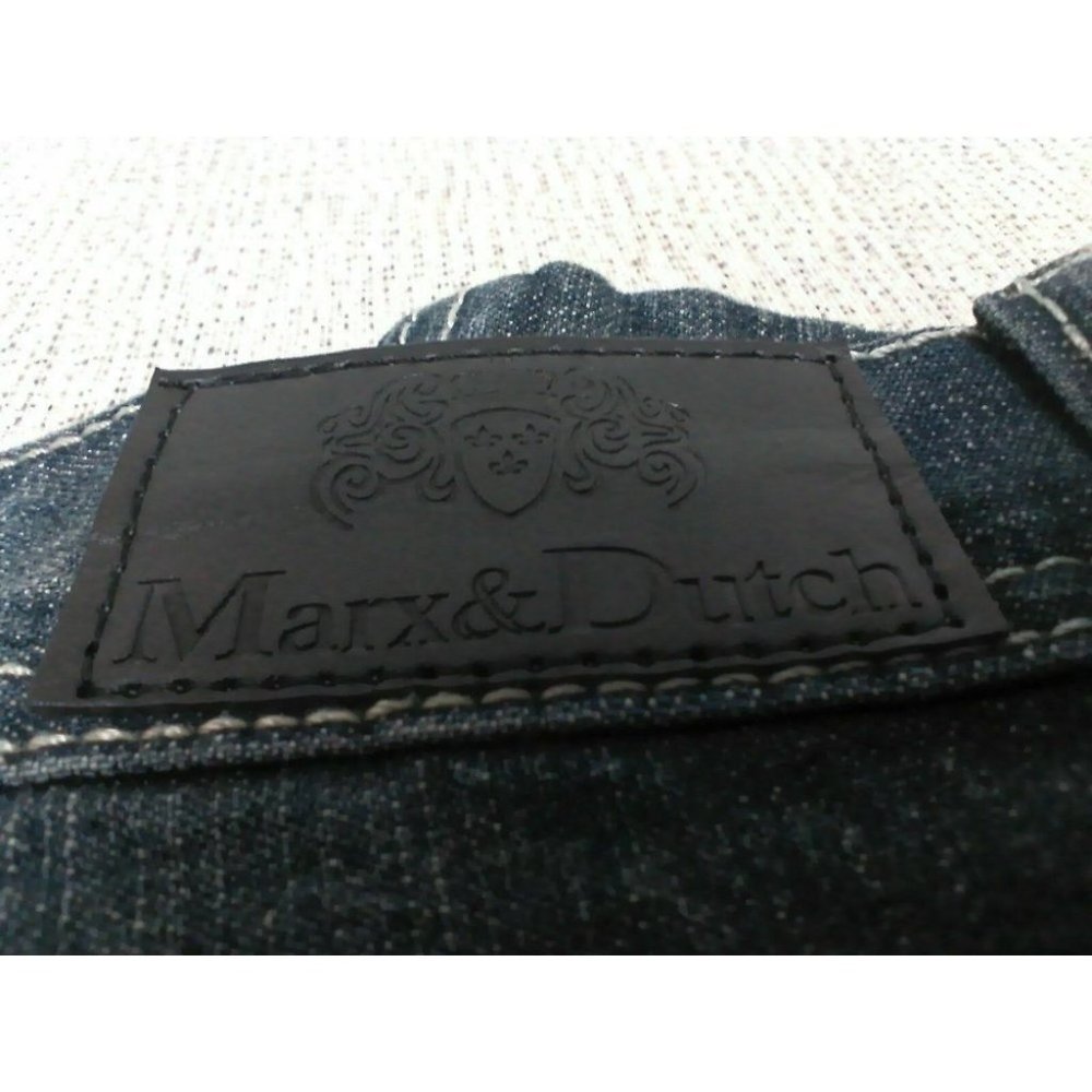 Marx & Dutch Unisex Jeans (40x32) Classic Fit Comfort Straight Legs Medium Wash - Picture 6 of 16